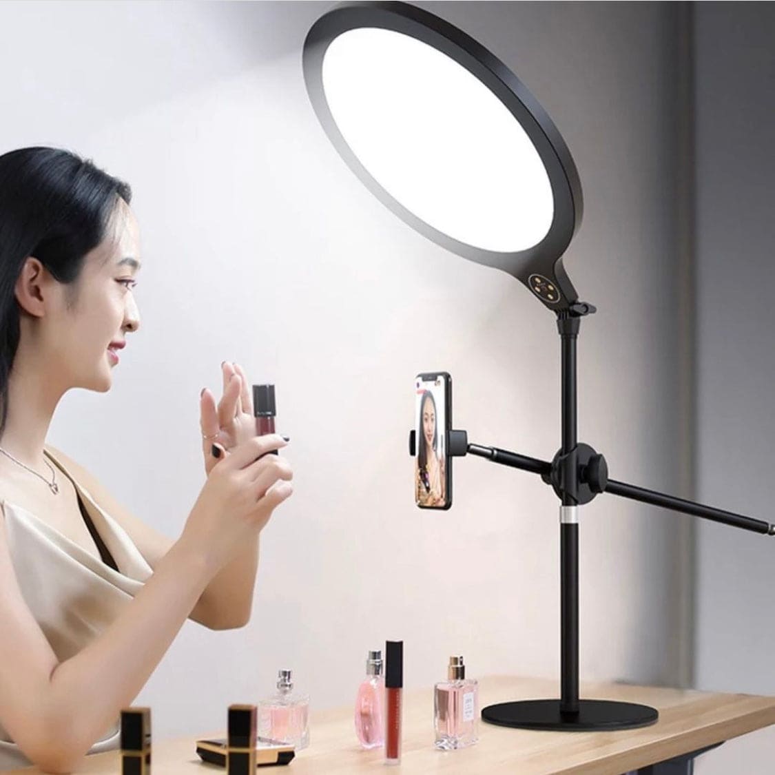 Stunning Ring Light 10 Inch, LED Dimmable Photo Video Studio For Youtube Live Beauty Fill Selfie Ring Light Lamp, Dimmable Lighting Photography Lamp With Tripod Stand Stunning Ring Light 10 Inch, LED Dimmable Photo Video Studio For Youtube Live Beauty Fill Selfie Ring Light Lamp, Dimmable Lighting Photography Lamp With Tripod Stand